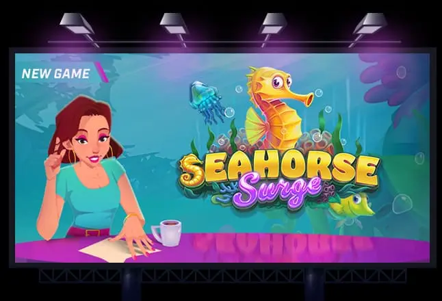 Seahorse Surge live at Uptown Pokies